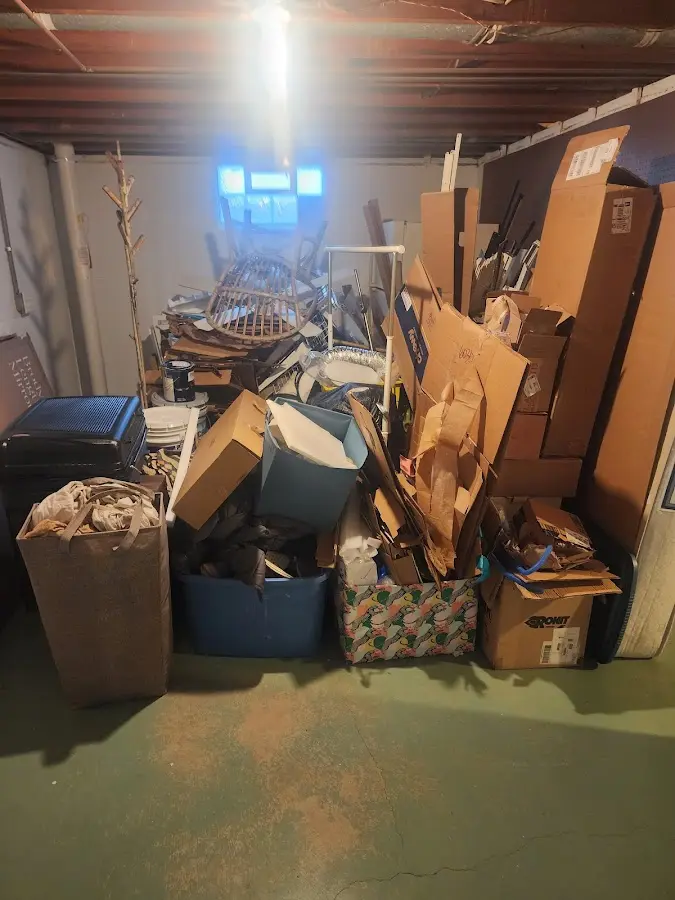 Roll-off dumpster container at job site for Construction Dumpster Rental in Pewaukee